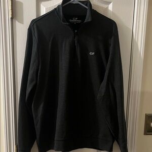 Vineyard Vines Men's Charcoal Zip-Up Sweater size L